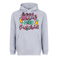 Heather Grey little miss preschool Heavyweight Hoodie - Zillion Design Studio