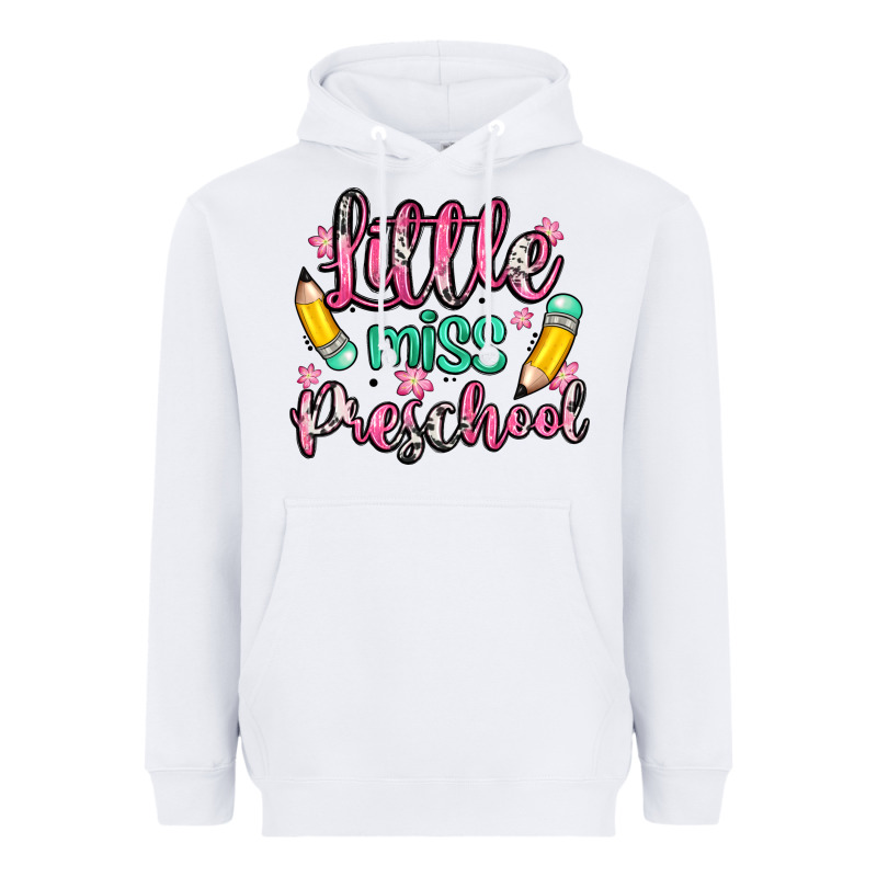 Little Miss Preschool Heavyweight Hoodie by Zillion Design Studio | Teevron