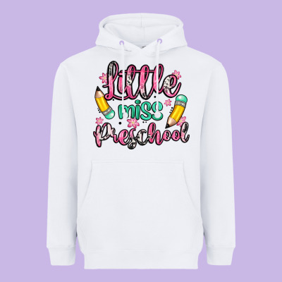 Little Miss Preschool Heavyweight Hoodie Designed By Zillion Design Studio