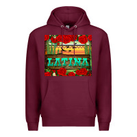 Burgundy latina tumbler Premium Hoodie - BundleAndBundleShop