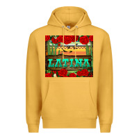 Mustard latina tumbler Premium Hoodie - BundleAndBundleShop