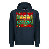 Navy latina tumbler Premium Hoodie - BundleAndBundleShop