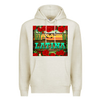 Oatmeal Heather latina tumbler Premium Hoodie - BundleAndBundleShop