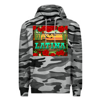 Slate Camo latina tumbler Premium Hoodie - BundleAndBundleShop