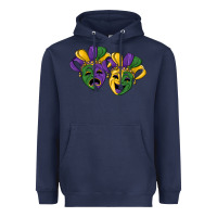 Navy mardi gras mask Heavyweight Hoodie - RanaPortraitStore
