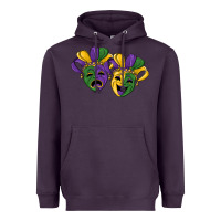 Plum mardi gras mask Heavyweight Hoodie - RanaPortraitStore