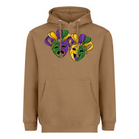 Toasted Coconut mardi gras mask Heavyweight Hoodie - RanaPortraitStore