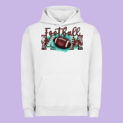 Football Mom Urban Hoodie Designed By Barkaloodesign