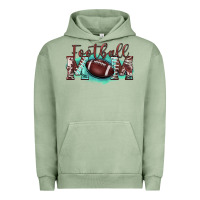 Pigment Oil Green football mom Urban Hoodie - BarkalooDesign