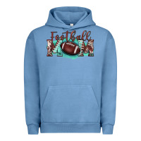 Pigment Pebble Blue football mom Urban Hoodie - BarkalooDesign