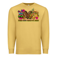 Antique Gold peace love cinco de mayo Premium Sweatshirt - CTS Tumbler Store