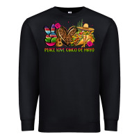 Black peace love cinco de mayo Premium Sweatshirt - CTS Tumbler Store