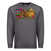 Charcoal Heather peace love cinco de mayo Premium Sweatshirt - CTS Tumbler Store