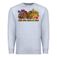 Heather Grey peace love cinco de mayo Premium Sweatshirt - CTS Tumbler Store