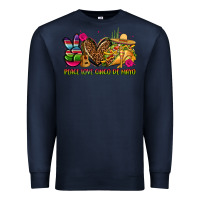 Navy peace love cinco de mayo Premium Sweatshirt - CTS Tumbler Store