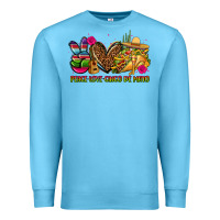 Ocean Blue peace love cinco de mayo Premium Sweatshirt - CTS Tumbler Store
