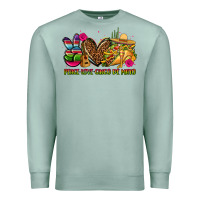 Seafoam peace love cinco de mayo Premium Sweatshirt - CTS Tumbler Store