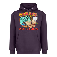 Plum game over back to school Heavyweight Hoodie - texasbilliewilder