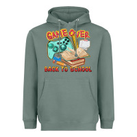 Sage game over back to school Heavyweight Hoodie - texasbilliewilder