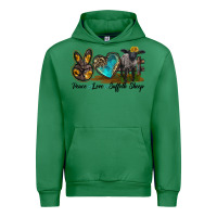 Emerald Peace Love Suffolk Sheep Urban Hoodie - LillyAllenDesigns