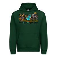 Forest Green Peace Love Suffolk Sheep Urban Hoodie - LillyAllenDesigns