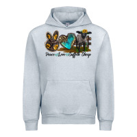 Heather Grey Peace Love Suffolk Sheep Urban Hoodie - LillyAllenDesigns