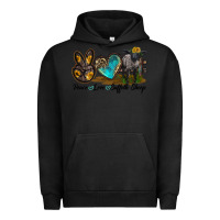 Pigment Black Peace Love Suffolk Sheep Urban Hoodie - LillyAllenDesigns