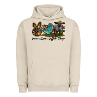 Pigment French Oak Peace Love Suffolk Sheep Urban Hoodie - LillyAllenDesigns
