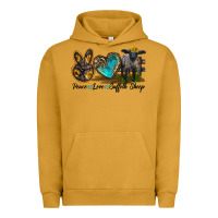 Pigment Peanut Butter Peace Love Suffolk Sheep Urban Hoodie - LillyAllenDesigns