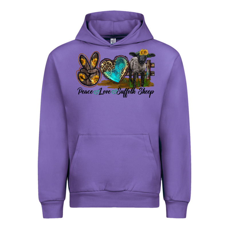 Peace Love Suffolk Sheep Urban Hoodie by LillyAllenDesigns | Teevron