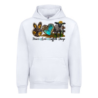 White Peace Love Suffolk Sheep Urban Hoodie - LillyAllenDesigns