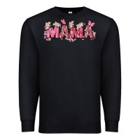 Black pink flowers mama Premium Sweatshirt - Zillion Design Studio