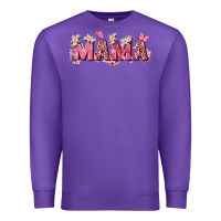 Purple pink flowers mama Premium Sweatshirt - Zillion Design Studio