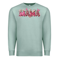 Seafoam pink flowers mama Premium Sweatshirt - Zillion Design Studio
