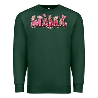 Sports Green pink flowers mama Premium Sweatshirt - Zillion Design Studio