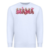 White pink flowers mama Premium Sweatshirt - Zillion Design Studio