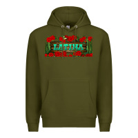 Army Green latina libbey glass Premium Hoodie - BundleAndBundleShop