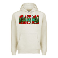 Oatmeal Heather latina libbey glass Premium Hoodie - BundleAndBundleShop