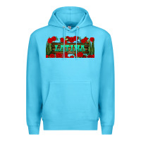 Ocean Blue latina libbey glass Premium Hoodie - BundleAndBundleShop