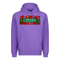 Purple latina libbey glass Premium Hoodie - BundleAndBundleShop