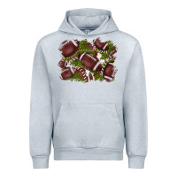 Heather Grey football background Urban Hoodie - BarkalooDesign