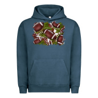 Pigment Midnight Navy football background Urban Hoodie - BarkalooDesign