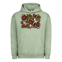 Pigment Oil Green football background Urban Hoodie - BarkalooDesign