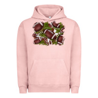 Pigment Salmon football background Urban Hoodie - BarkalooDesign