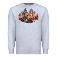 Heather Grey race mama Premium Sweatshirt - Zillion Design Studio
