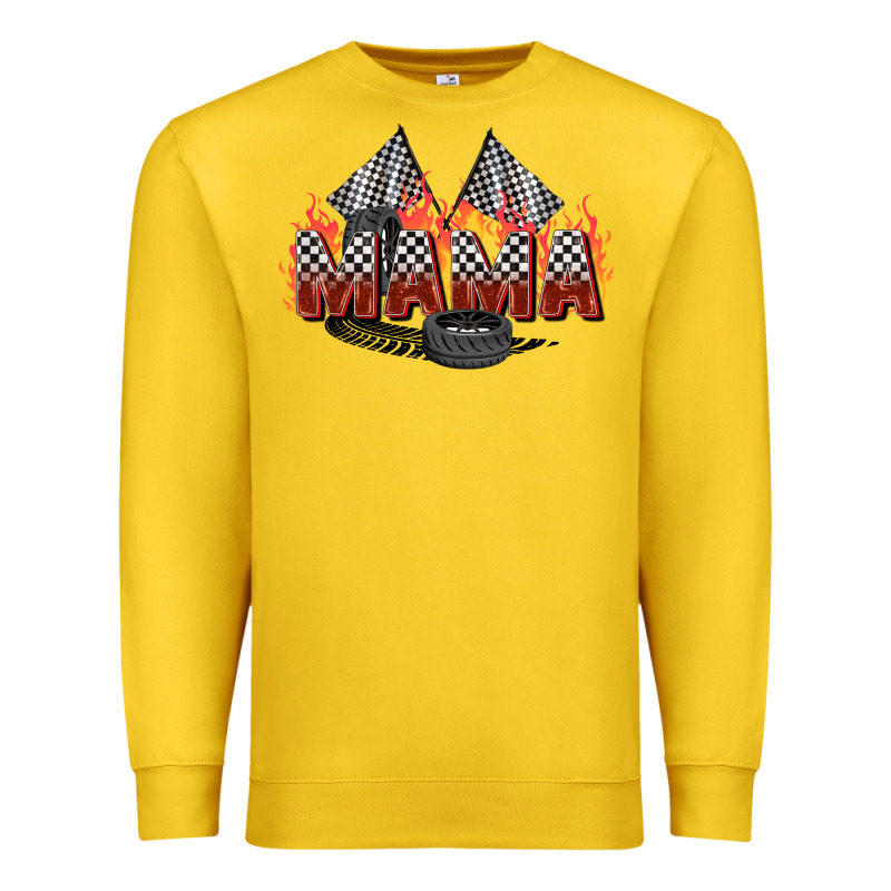 Race Mama Premium Sweatshirt by Zillion Design Studio | Teevron
