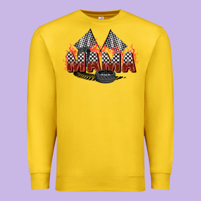 Race Mama Premium Sweatshirt Designed By Zillion Design Studio