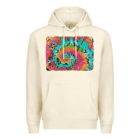 Tie Dye Leopard Cowhide Glitter Background Premium Hoodie | Teevron