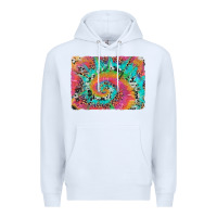 White tie dye leopard cowhide glitter background Premium Hoodie - Artiststas