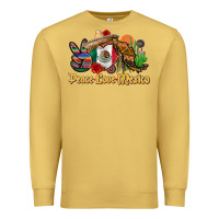 Antique Gold peace love mexico Premium Sweatshirt - CTS Tumbler Store